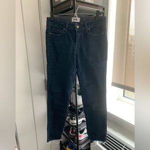 Paige Jeans, Size 27, dark navy wash